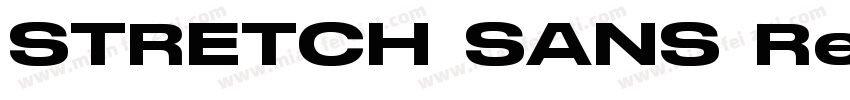 STRETCH SANS Regular字体转换